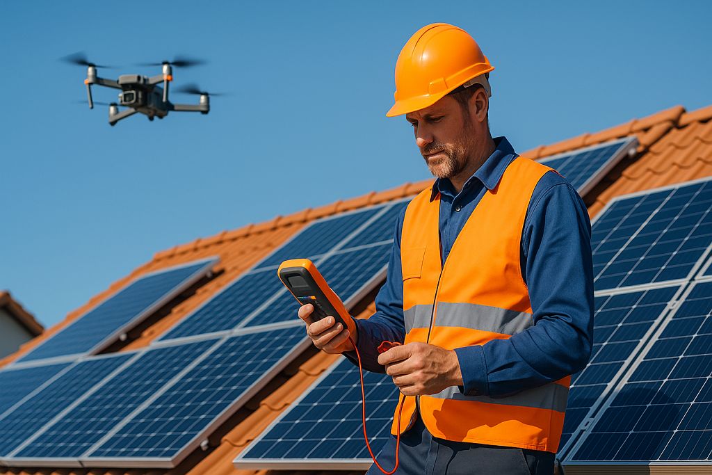 Revize fotovoltaické elektrárny po dvou letech: Proč ji potřebujete a jak probíhá