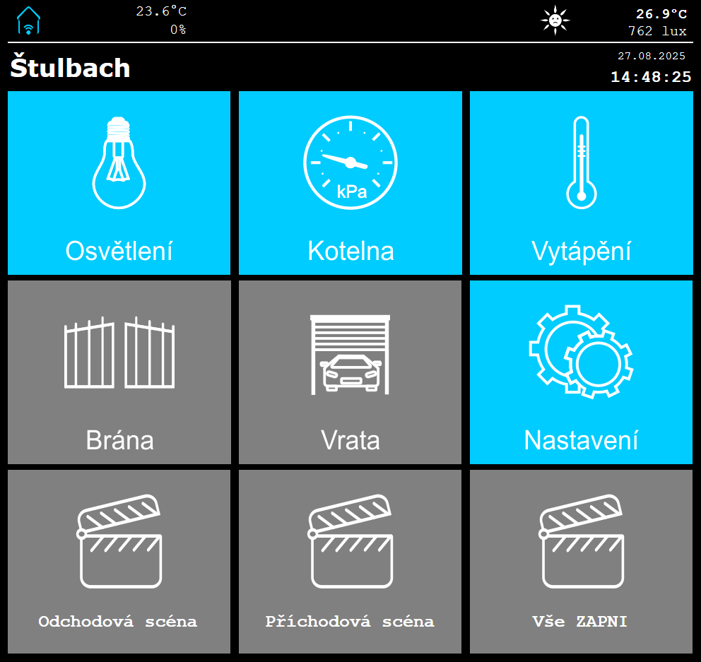 Restaurace Štulbach - homepage aplikace